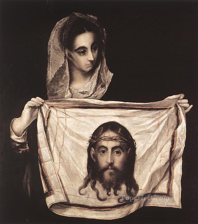 St Veronica with the Sudary 1579 Mannerism Spanish Renaissance El Greco Oil Paintings